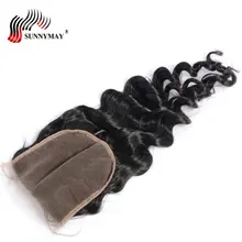 Brazilian Virgin Hair Loose Wave 5x5 Lace Closure Bleached Knots With Baby Hair Human Hair Closure Free Part Brazilian Virgin Hair Loose Wave 5x5 Lace Closure Bleached Knots With Baby Hair Human Hair Closure Free Part