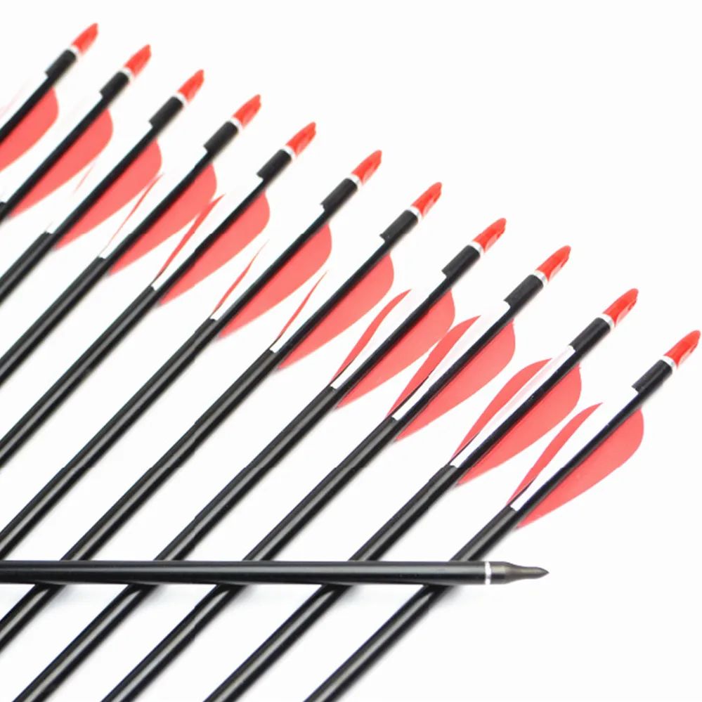 Buy 12x 31" Spine 400 500 Aluminum arrows for hunting