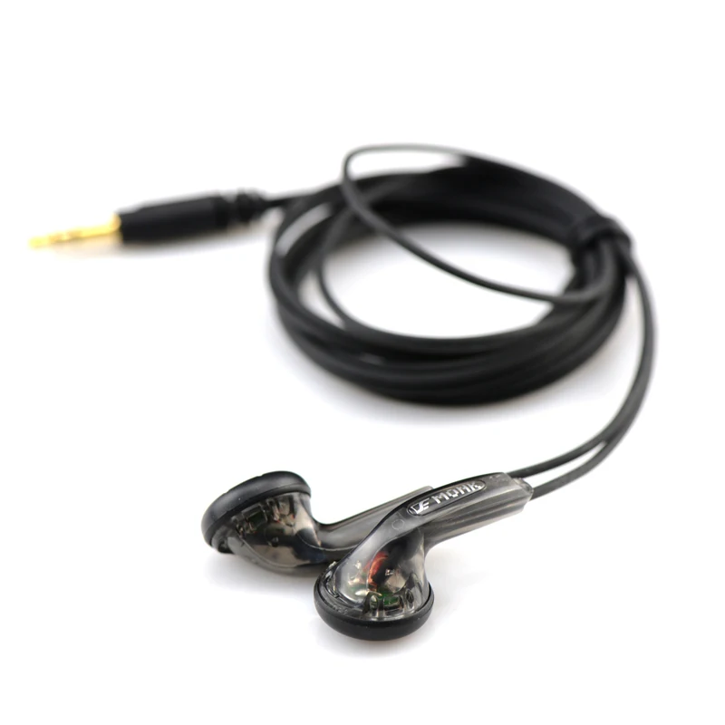 

VE MONK Plus In Ear Earphone Flat Head Plug Earplugs Stereo Earphones Noise Isolating Earbuds HIFI Headsets For Mobile Phones