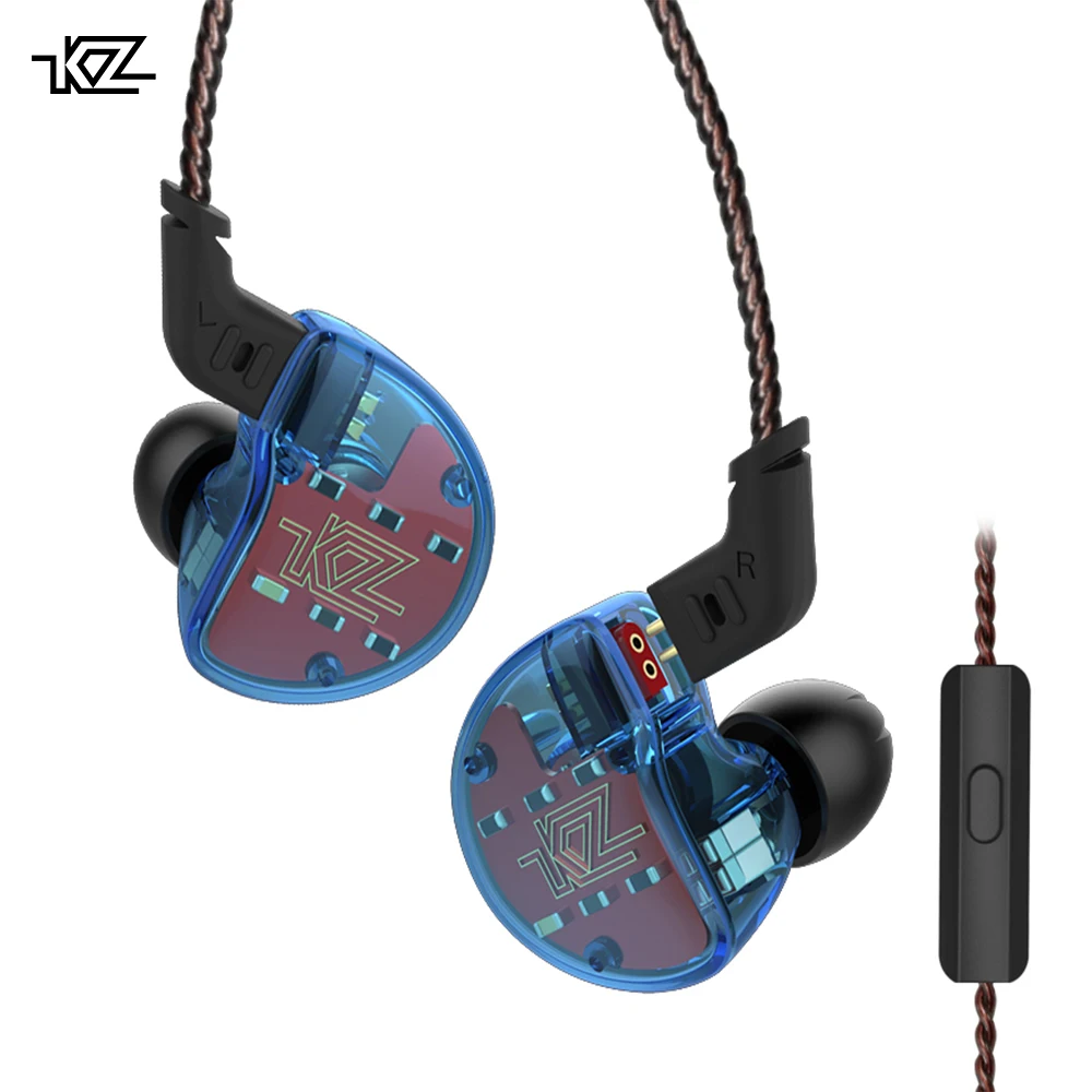 Оригинальный KZ ZS10 Hi Fi гибридные наушники проводной динамический Арматура