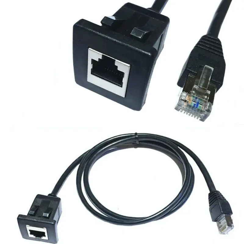 

Ready Made Faceplate Module CAT5e RJ45 SuperSpeed Panel Mount 1M