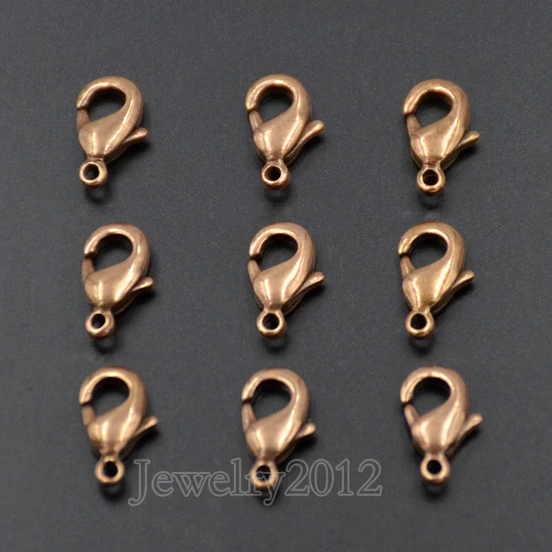300PCS/Lot Copper Lobster Claws Clasp Charms Suitable for Necklace