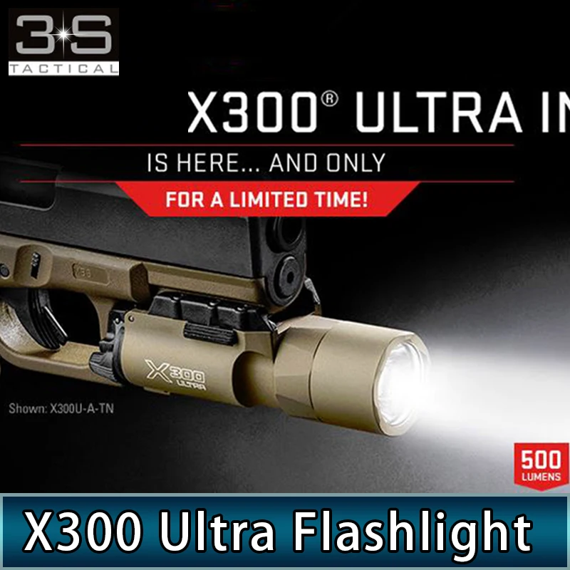 Elment Softair Surefir X300 Scout Light для Glock Flashlight X300U тактическое оружие пистолетное освещение