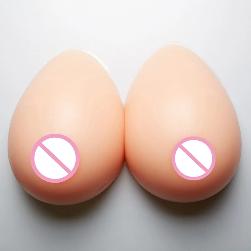 Huge Silicone Breast Form Shemale Travesti Fake Boob Transgender Artificial Breast for Corssdrrsser Prosthesis Chest 2000g