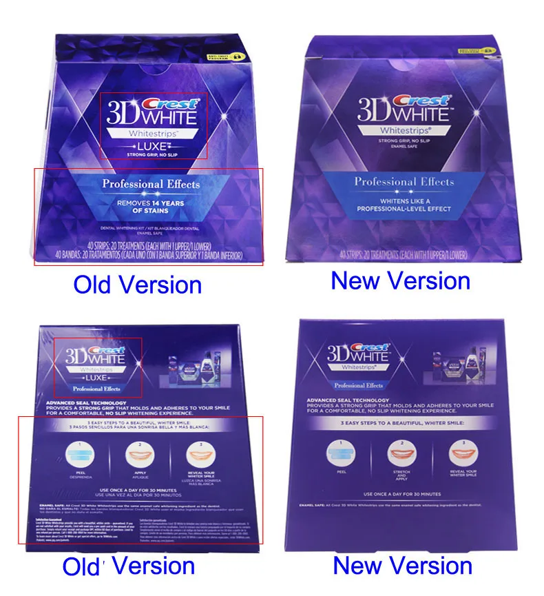 Kopen Crest 3d witte tanden Whitestrips Professionele effect 1 doos 20 Zakjes Originele Mondhygiëne Tanden Whitening strips