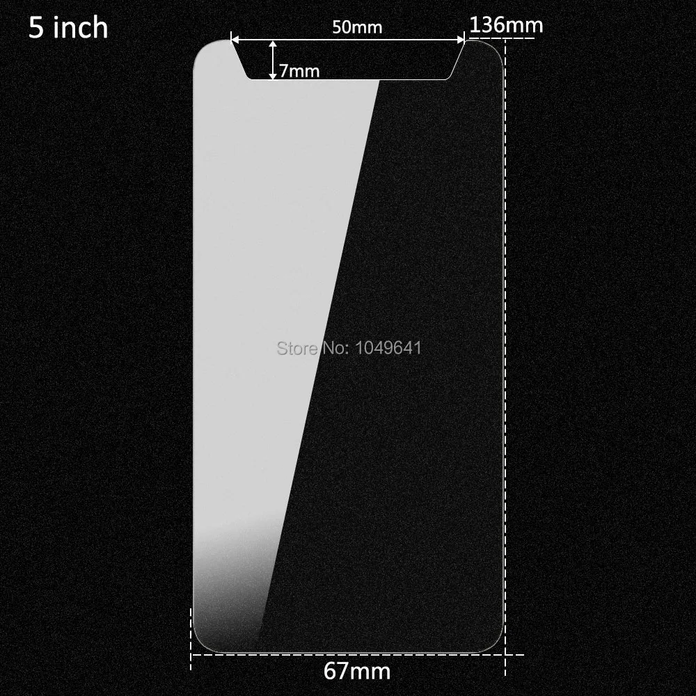 Универсальное закаленное стекло для 4,5 4,7 5,0-5,5 дюйма, ультратонкая Защитная пленка для экрана HD 9H 2.5D lcd для мобильного телефона