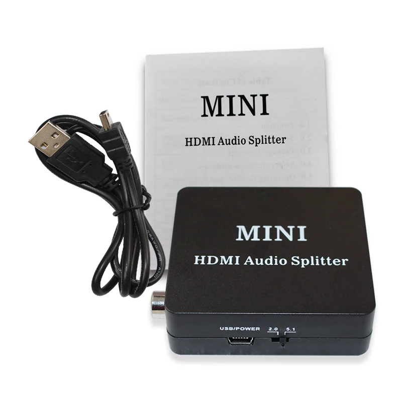 1080P HDMI вход aduio сплиттер конвертер адаптер к hdmi аудио с SPDIF+ R/L выход аудио видео HDMI конвертер