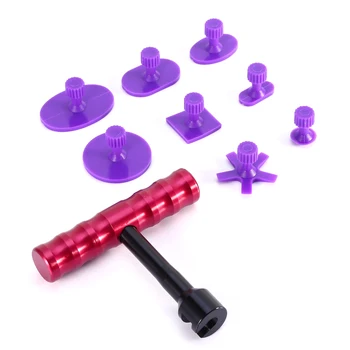 

Lightweight T-Bar Dent Lifter Body Paintless Repair Removal Tool Puller with 8Pcs Glue Tabs for Car Auto