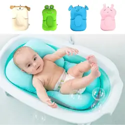 Складной коврик для купания младенцев Нескользящая подушка для ванны мультфильм Младенческая Ванна Коврик для ванны безопасности сиденье