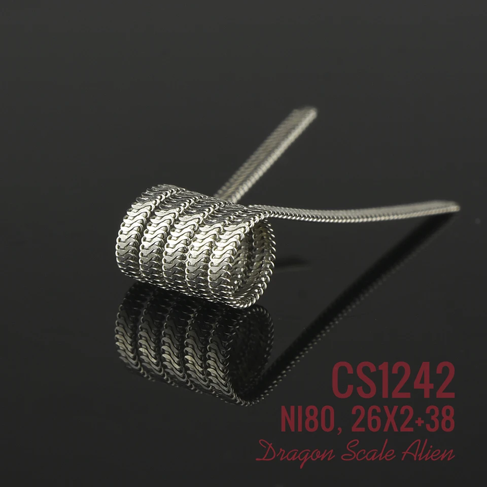Оригинальная катушка VAPJOY Dragon Scale Alien Ni80 готовые катушки для испарителя RDA RTA 26X2 26X3