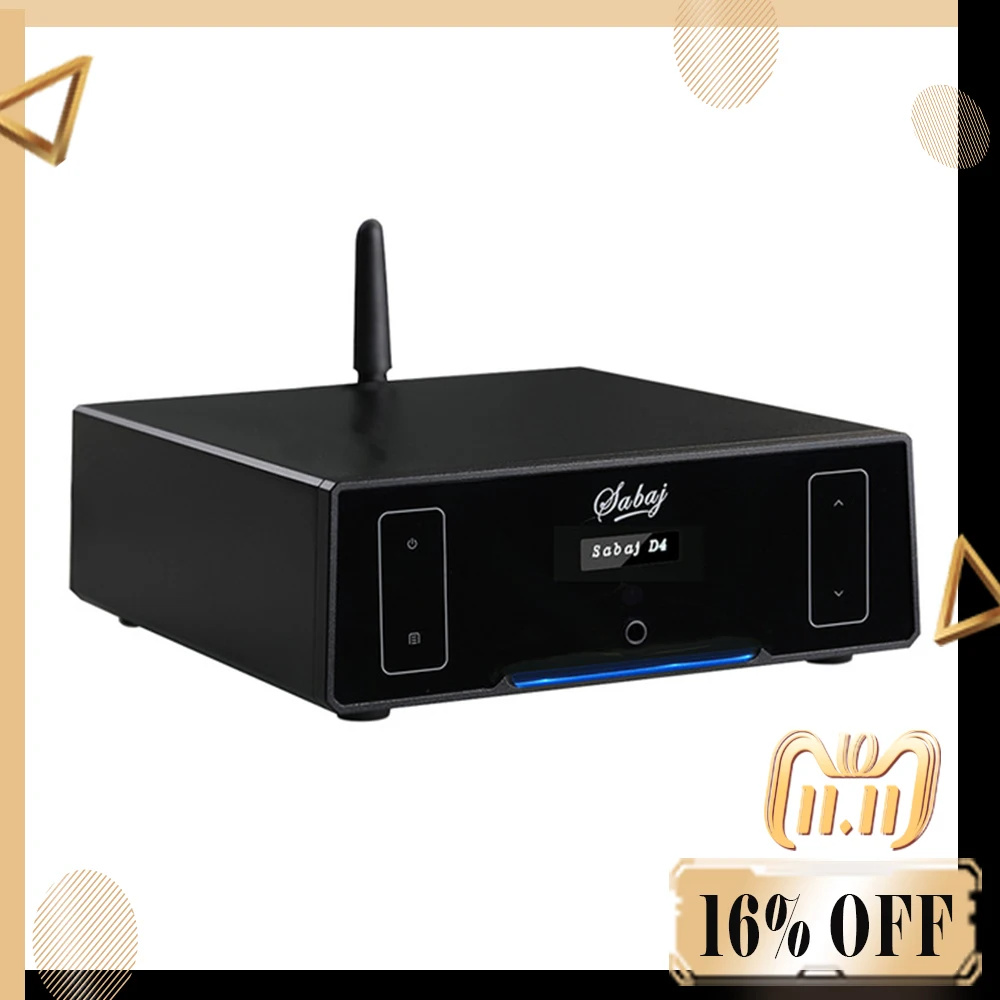 Sabaj D4 HIFI DSD512 PCM768 Protable DAC And Headphone Amplifier AK4452 BT4.2 Support Bluetooth Optical Coaxial USB Input Sabaj D4 HIFI DSD512 PCM768 Protable DAC And Headphone Amplifier AK4452 BT4.2 Support Bluetooth Optical Coaxial USB Input