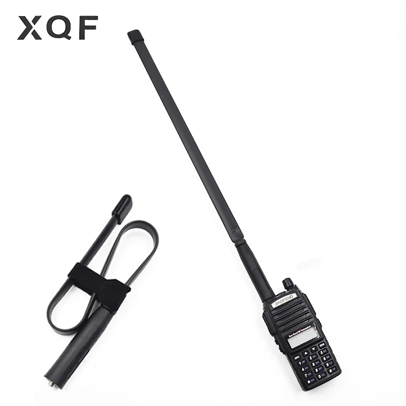 Складные тактические антенна SMA-Dual Band 144/430 МГц UHF VHF для иди и болтай Walkie Talkie Baofeng UV-82 UV-5R BF-888S UV-8HX Ham радио