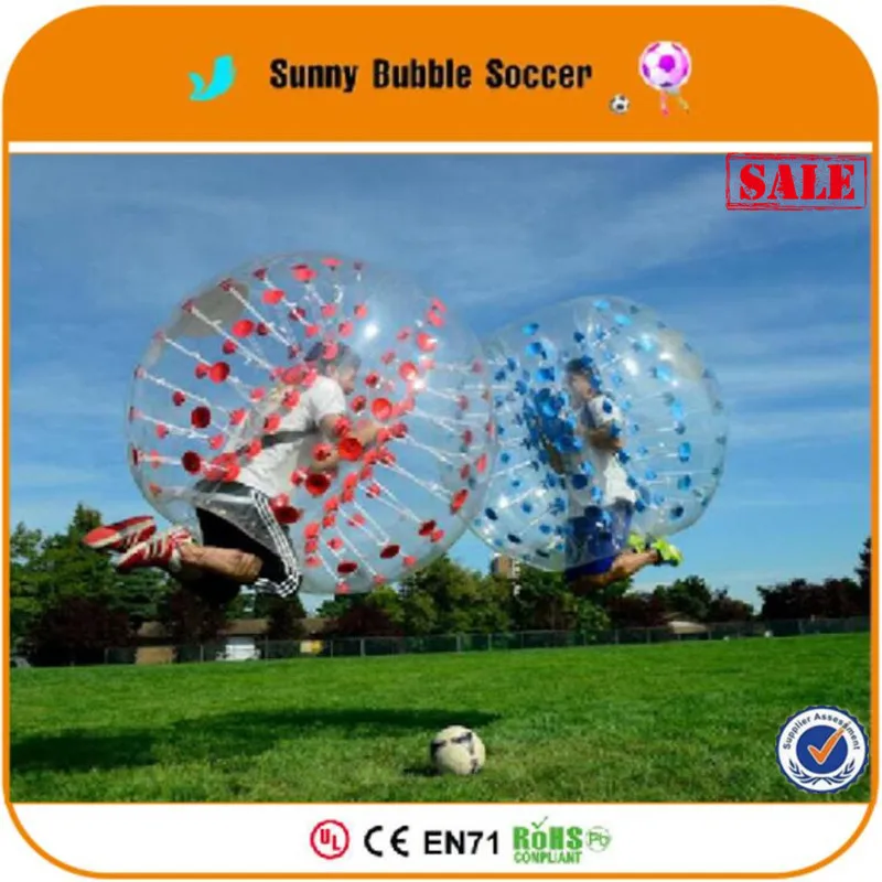 Free Shipping TPU 1.2M For Kids Bubble Football,Zorb,Inflatable Bumper