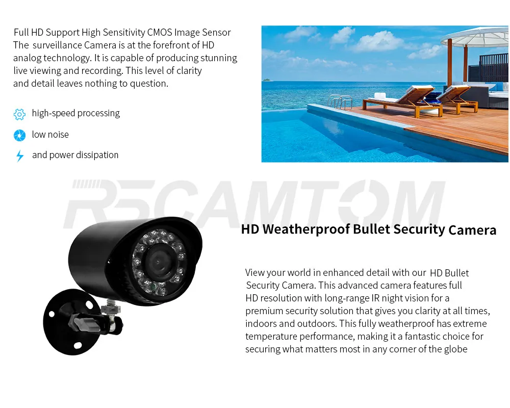 4CH 1.0MP AHD DVR CCTV Camera System Kit Outdoor Security Camera 720P Indoor HDMI DVR Mini Surveillance Kits IR Night Vision (5)
