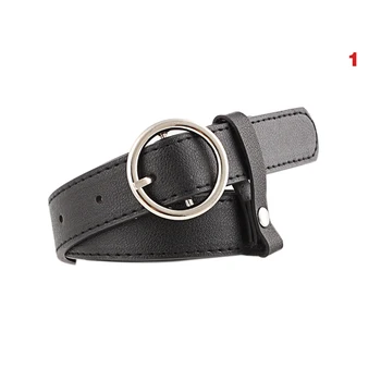 

Hot Women Waist Belt PU Leather With Alloy Buckle Lady Girl Belts for Jeans Pants HD88