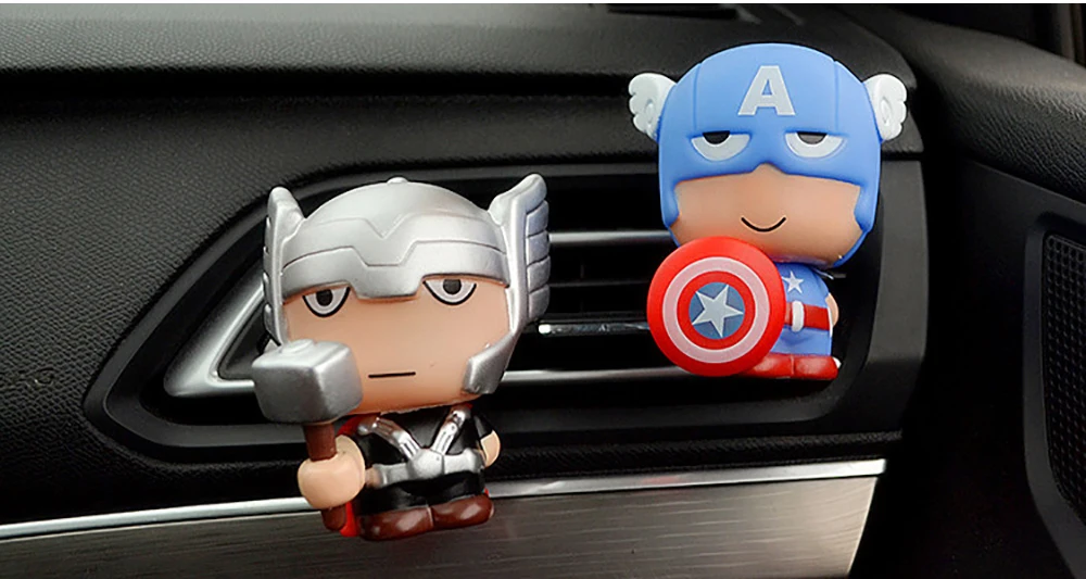 Automotive Freshener Car Perfume Clip For The Avengers Marvel Superhero Figures Auto Vents Scent Diffuser In The Car Accessories