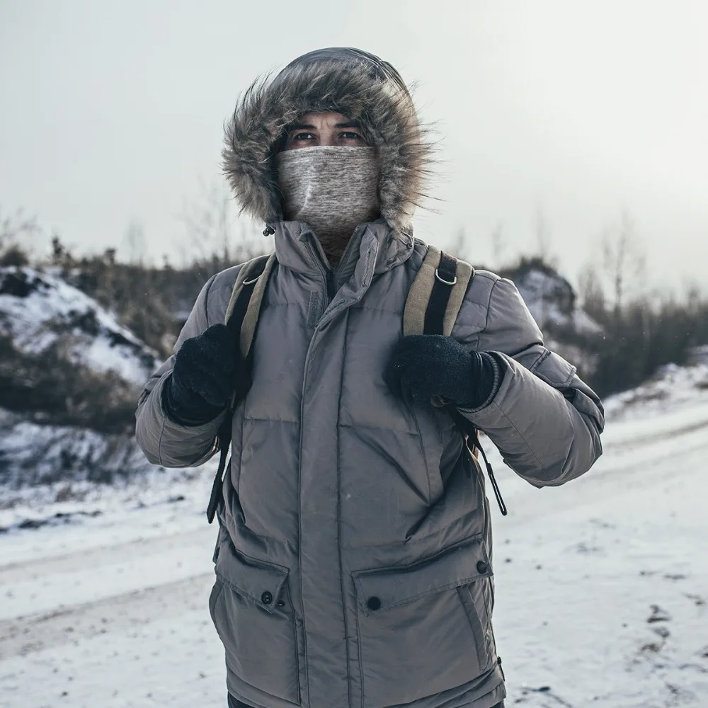 

Winter Outdoor Mask Warmer Neck Gaiter Thermal Half Face Mask Tube Cycling Snowboard Skiing Hiking Bandana Scarf Men Women