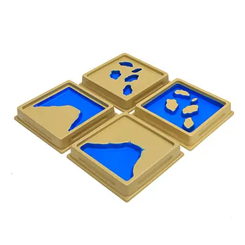 

Montessori Materials Ocean and Land Puzzle Preschool Educational Learning Toys For Children Juguetes Brinquedos MI2844H