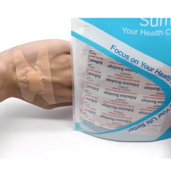 

100 pieces Waterproof Medical Wound Dressings Insert Backup Group to Assist Hemostatic Bandage First Aid Stickers health U001