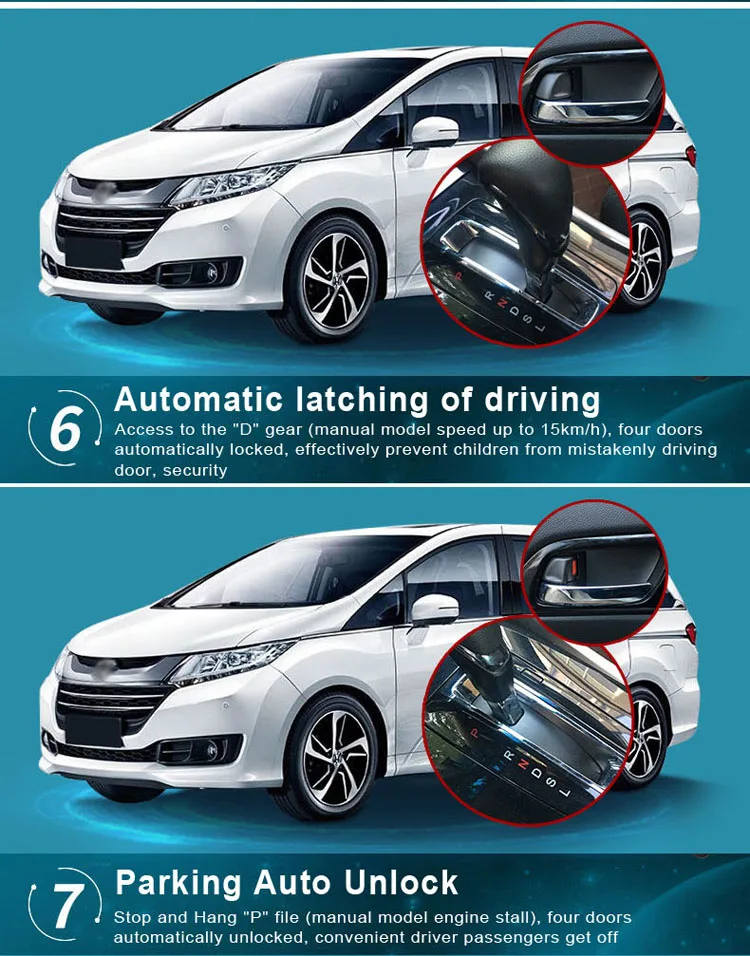 Авто умный стеклоподъемник+ зеркало foding+ seed lock+ TPMS для HONDA Odyssey