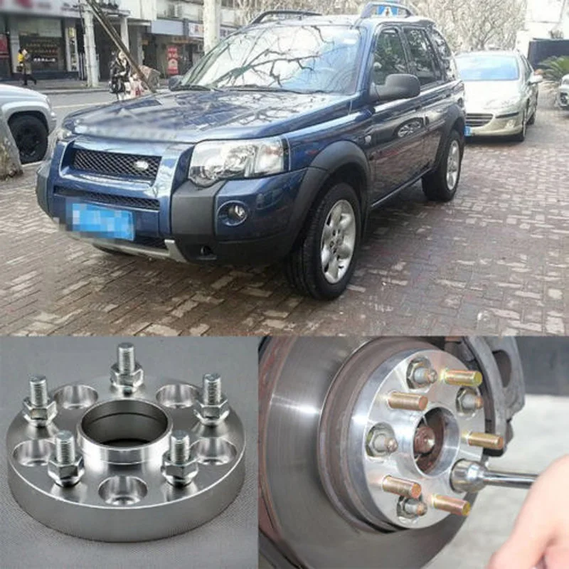 

Teeze 4pcs Billet 5 Lug 12*1.5 Studs Wheel Spacers Adapters For Land Rover Freelander 1997-2006