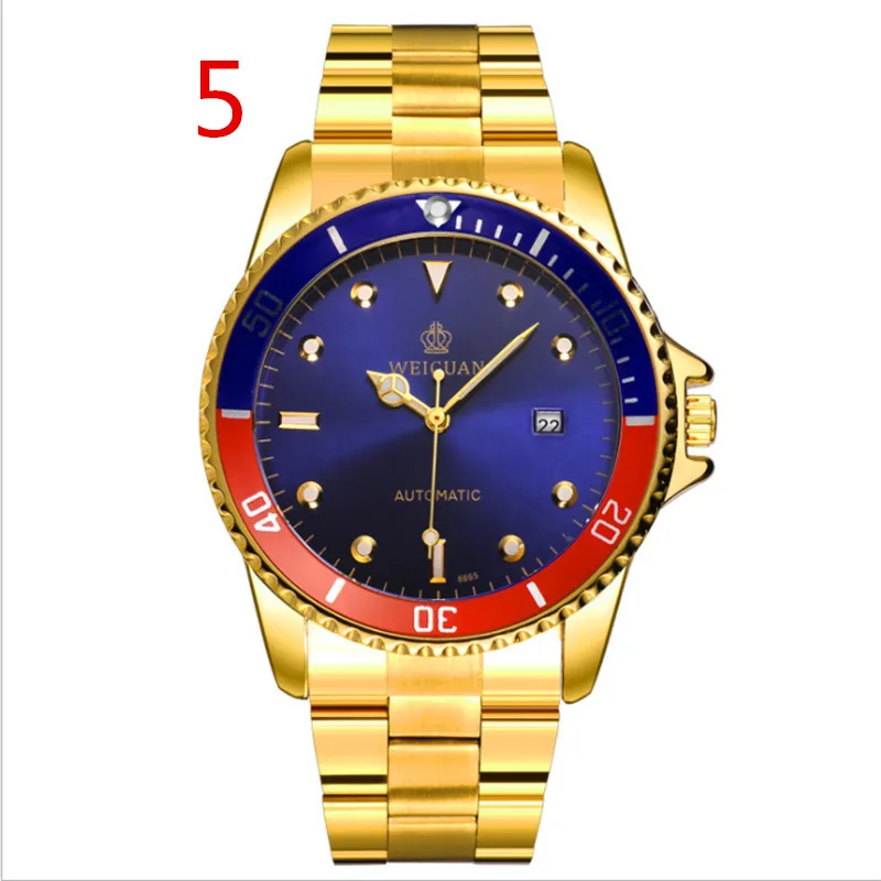 

Brand Luxury Sport Quartz Watch Men Business Stainless Steel Silicone Waterproof Wristwatch 49