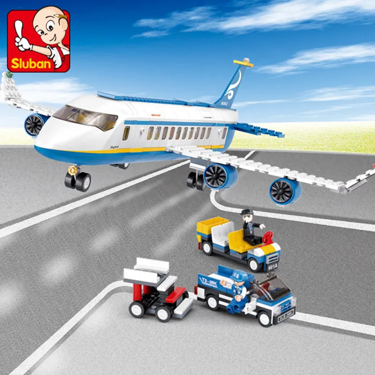 

XLB-0366 Airbus Assembly Enlightenment Building Block Intelligence Model Children's Intelligence Toys