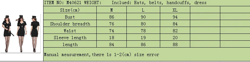 40621 size chart