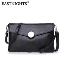 EASTNIGHTS 2017 New Women Clutch Bags Genuine Leather Crocodile Pattern Envelope Shoulder Ladies Small Messenger Handbag TW2816