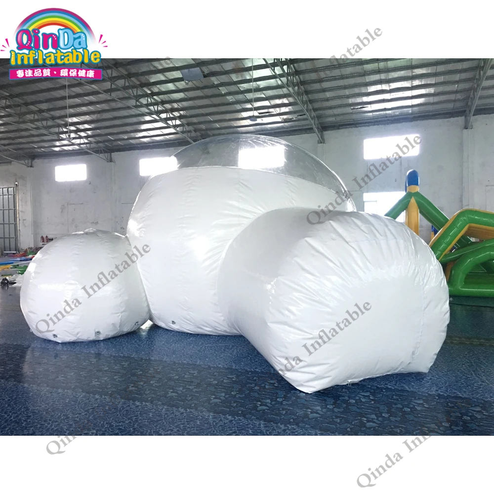  Outdoor giant clear inflatable air dome tents bubble inflatable yurt tent for camping