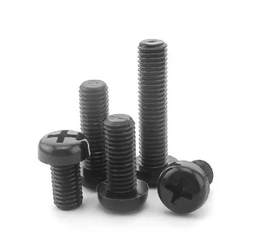 

50PCS M3x10mm Black Nylon Pan Head Screws