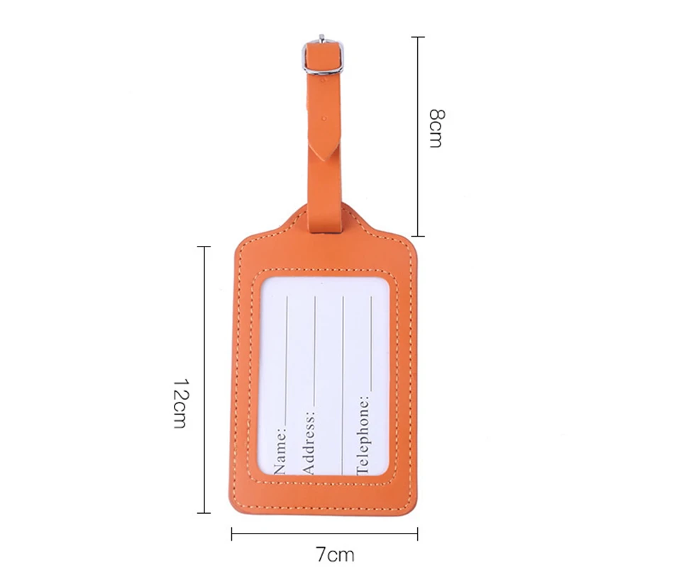 Модные аксессуары для путешествий из искусственной кожи, багажная бирка, чехол для чемодана, держатель для ID адреса, буквенная бирка для багажа, переносная этикетка