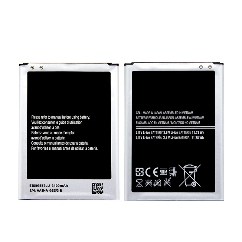 20 шт./лот Батарея EB595675LU для samsung Galaxy Note 2 N7100 N7102 N719 N7108 N7108D NOTE2 с фабрики
