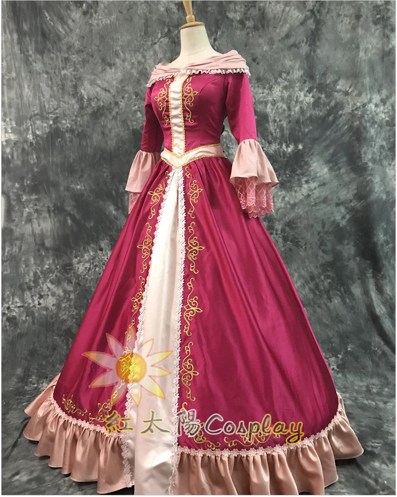 

Ht Can Customs Size 100% Real Princess Cartoon Cosplay Ball Gown Medieval Dress Renaissance Gown Queen Victorian Belle Ball Gown