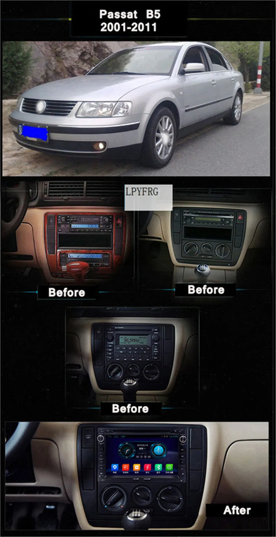 Sale 1024*600 2GB RAM Android 7.1 Car DVD GPS For VW Glof Bora Passat Mk5 Golf Mk4 Polo Jetta Seat Bluetooth Radio Disc Player 2 DIN 1