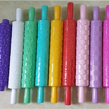 Скалка для помадки 12 видов четкий узор тисненая Скалка/давление поверхности палки/рулон оси формы для выпечки