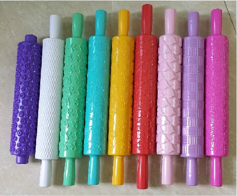 

Fondant rolling pin 12 kinds distinct pattern embossing rolling pin / pressure surface stick / roll axis baking mould
