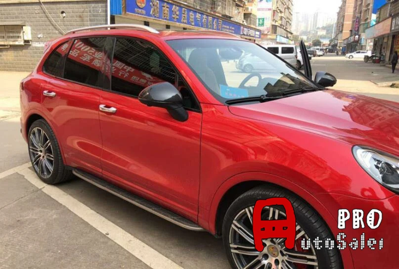 Для Porsche Cayenne 2015 2016 световое отверстие из углеродного волокна заднего вида крышка