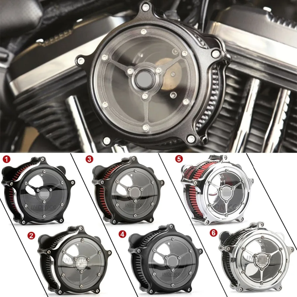 Для harley фильтр воздухозаборника контрастного кроя Sportster Iron XL883 1200 48 72 2006 2018