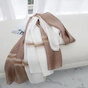 

Spring and Autumn 2019 Long Silk Scarf Female Baitie Summer Thin Silk Scarf,Gradual Change Tourist Shawl Air Conditioning Shawl