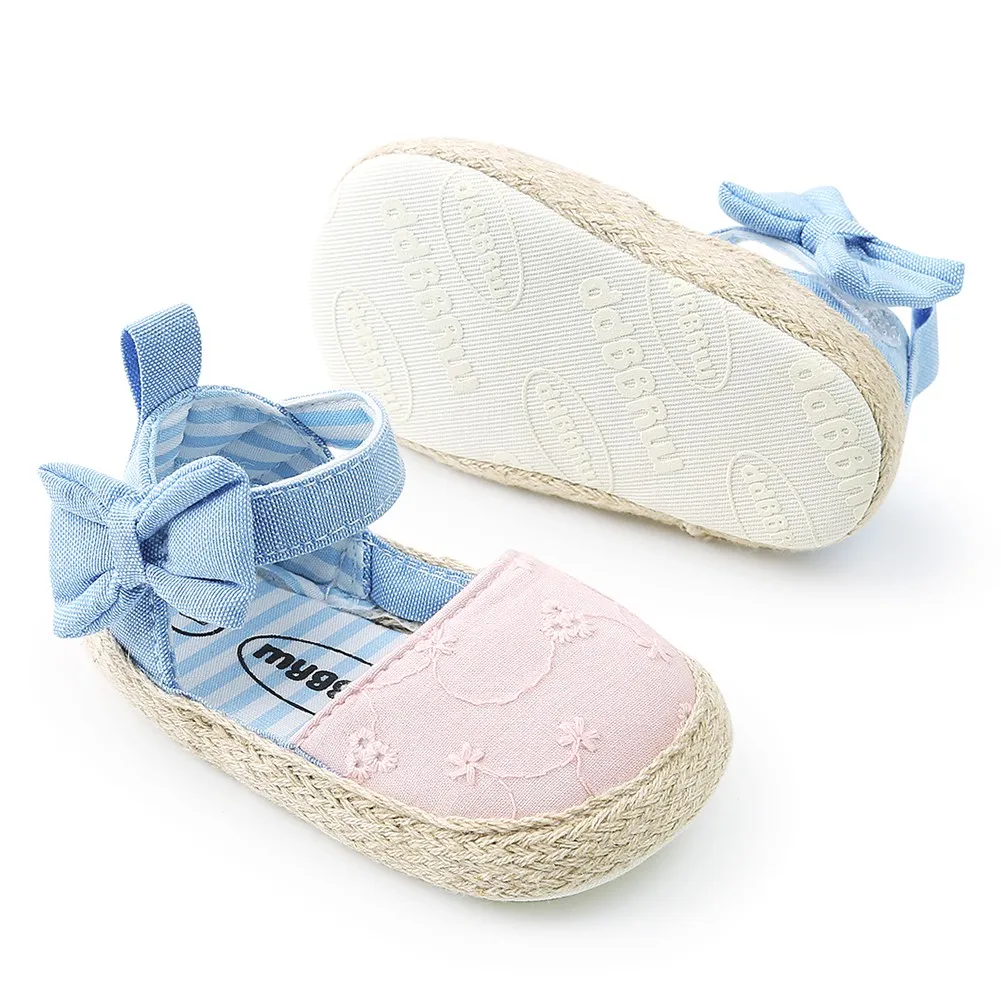 Canvas Baby Shoes Princess Girls Sneakers Shoes first walkers bow Bebe Ballet soft soled first Walkers