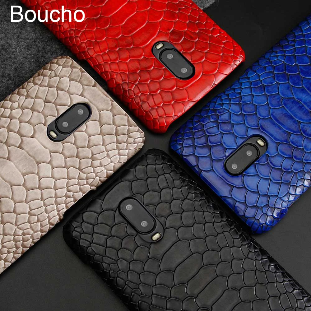 Чехол для телефона Boucho oneplus 6 T 1 + six one plus Роскошный Матовый чехол из змеиной кожи