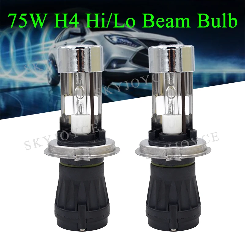 2020 SKYJOYCE Новый биксеноновый H4 светильник HID 75 Вт Hi/ Lo луч 3 4300K 5000K 6000K дальнего
