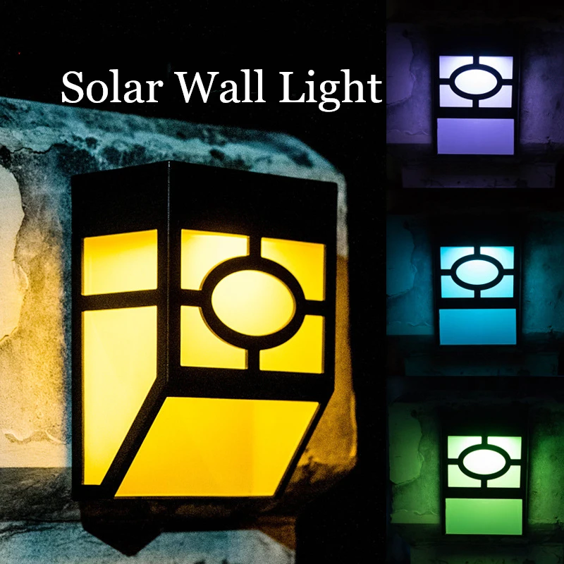 

Solar Fence Lights,2 Modes Solar LED Outdoor Wall Lights for Deck, Fence, Patio, Front Door, Stair, Landscape,Yard and Garden