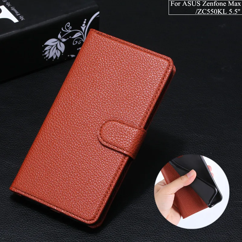 AXD Brand zc550kl Case Cover Flip Stand Leather Wallet 