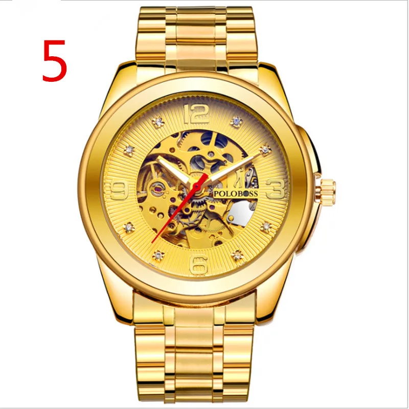 

men New Fashion Mechanical Watch Stainless Steel Concise Casual Luxury Business Wristwatch