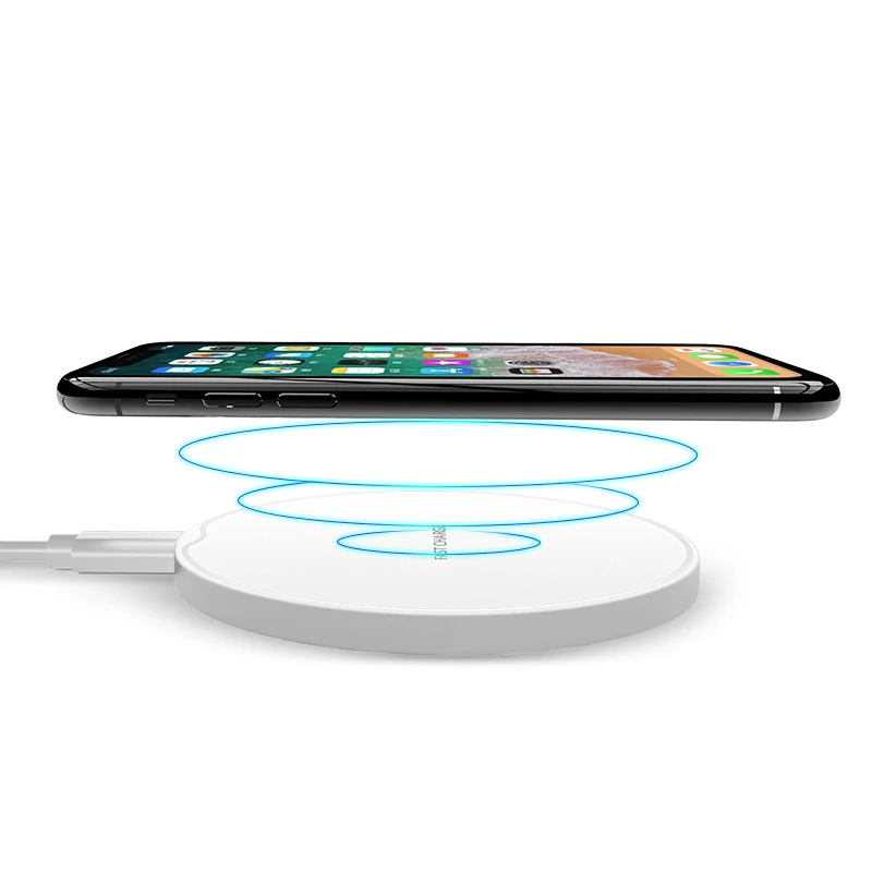 Новинка 2019 Быстрое беспроводное зарядное устройство Qi для iPhone X Samsung S10 S9 S8 все