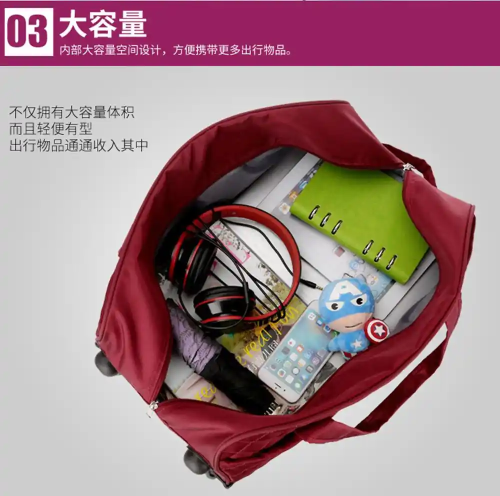 medium holdall with wheels