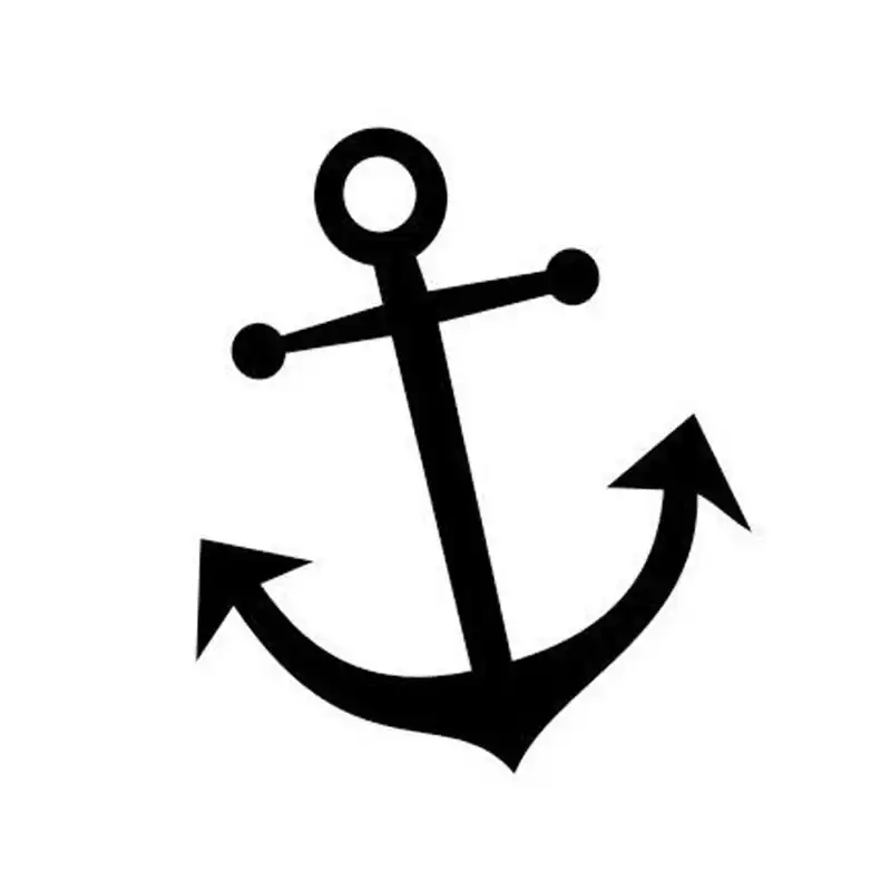 12 5 15cm Anchor Car Sticker Decals Nautical Navy Ocean Cartoon Motorcycle Decals C2 0344 Decals For The Wall Decal Water Transfer Paperdecal Film Aliexpress