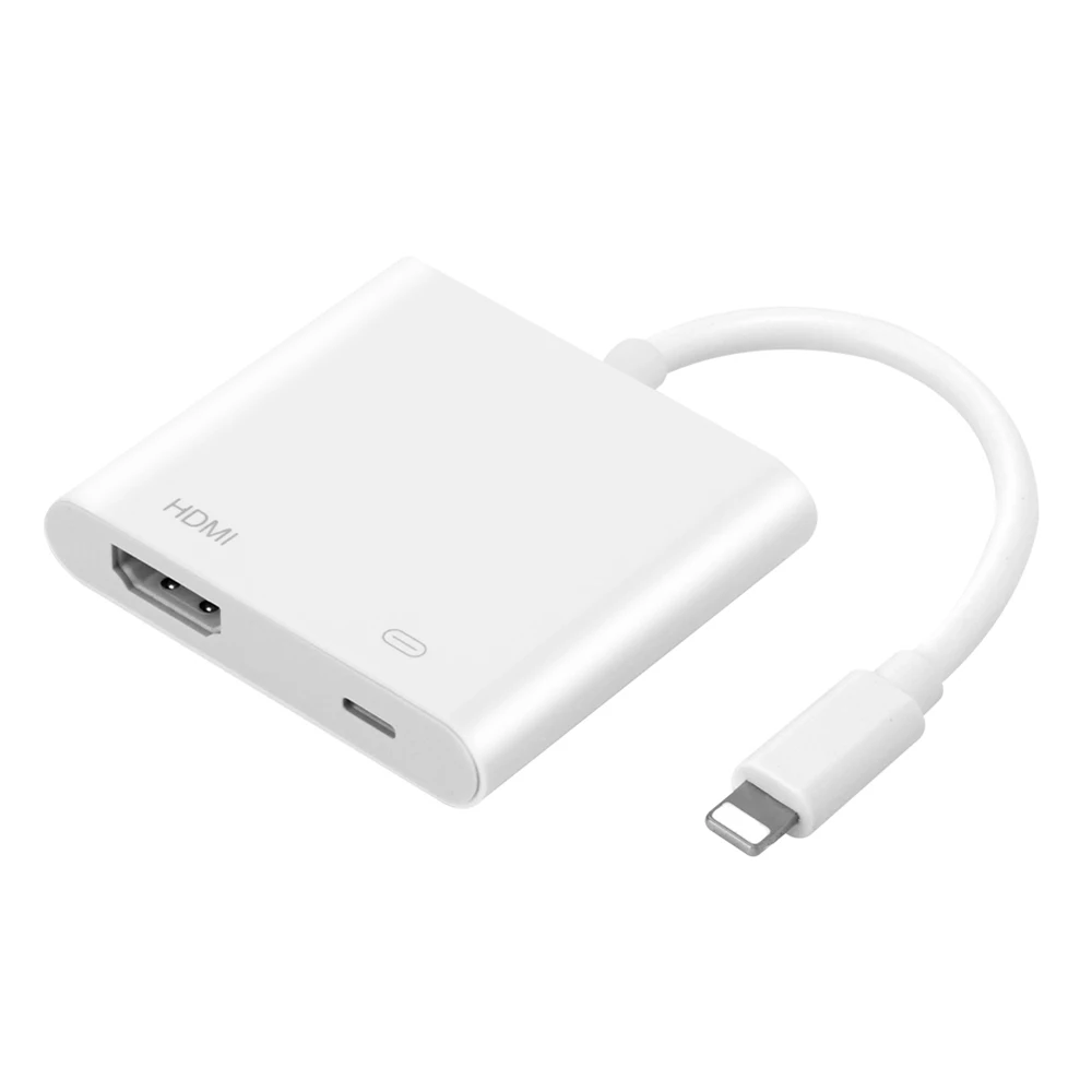 2 шт. HDMI адаптер и HDMI кабель для iPhone 6 7 8 X XS XR iPad HDMI 1080 P HD AV/ТВ конвертер Поддержка iOS 12 для Lightning charge